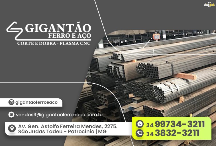 Banner .GIGANTÃO FERRO E AÇO - CORTE E DOBRA